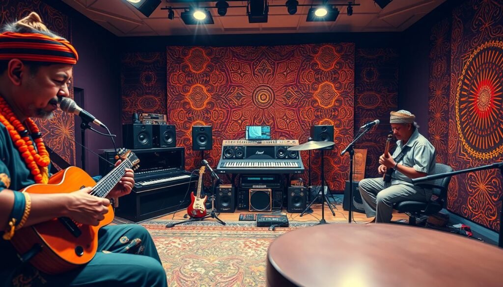 perpaduan musik tradisional dan modern