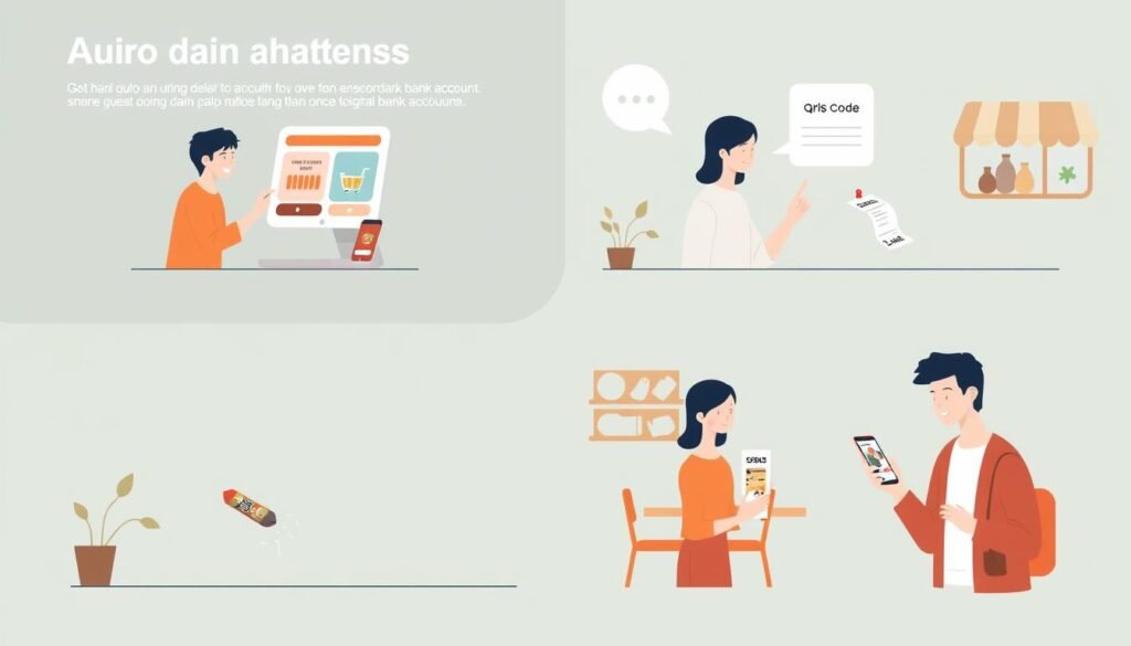 Contoh penggunaan akun bank sekunder untuk transaksi online yang aman di berbagai platform